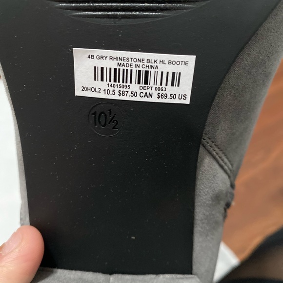 💎👢Torrid RHINESTONE BLOCK HEELED BOOTS! 👢 💎 - Picture 5 of 6